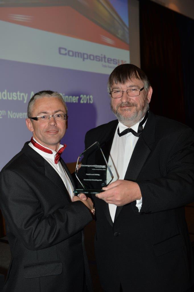 Broadwater Mouldings has received an award for their work towards the SiMPLC initiative. © Composites UK 